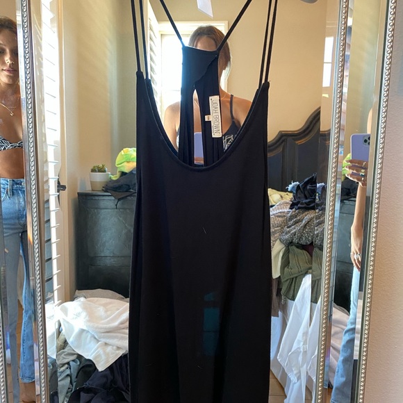 Joah Brown Tops - open back loose fit tank top